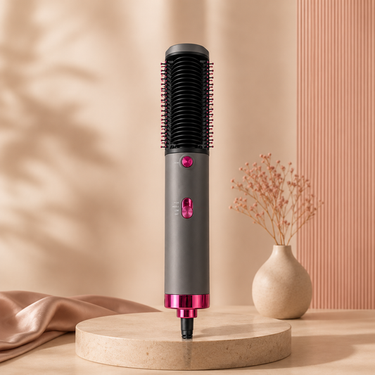 Hair Straightening Brush | Fast Heat Up & Anti-Burn Bristles