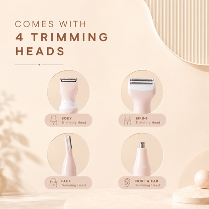 4 in 1 Bikini & Body Trimmer | Painless Bikini Hair Removal For Women