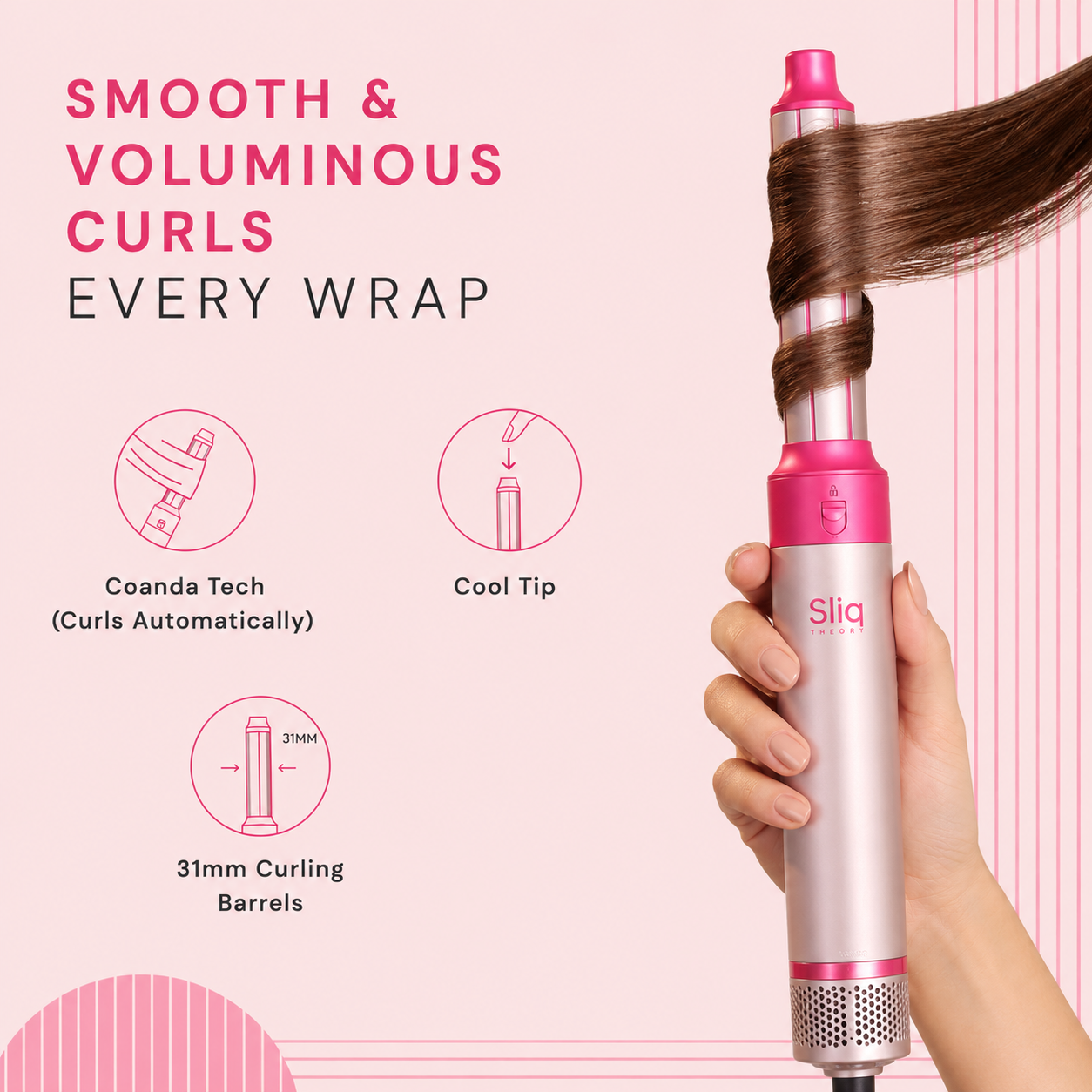5 in 1 Hair Blow Brush | Auto Curler, Dryer, Straightener & Styler