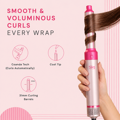 5 in 1 Hair Blow Brush | Auto Curler, Dryer, Straightener & Styler
