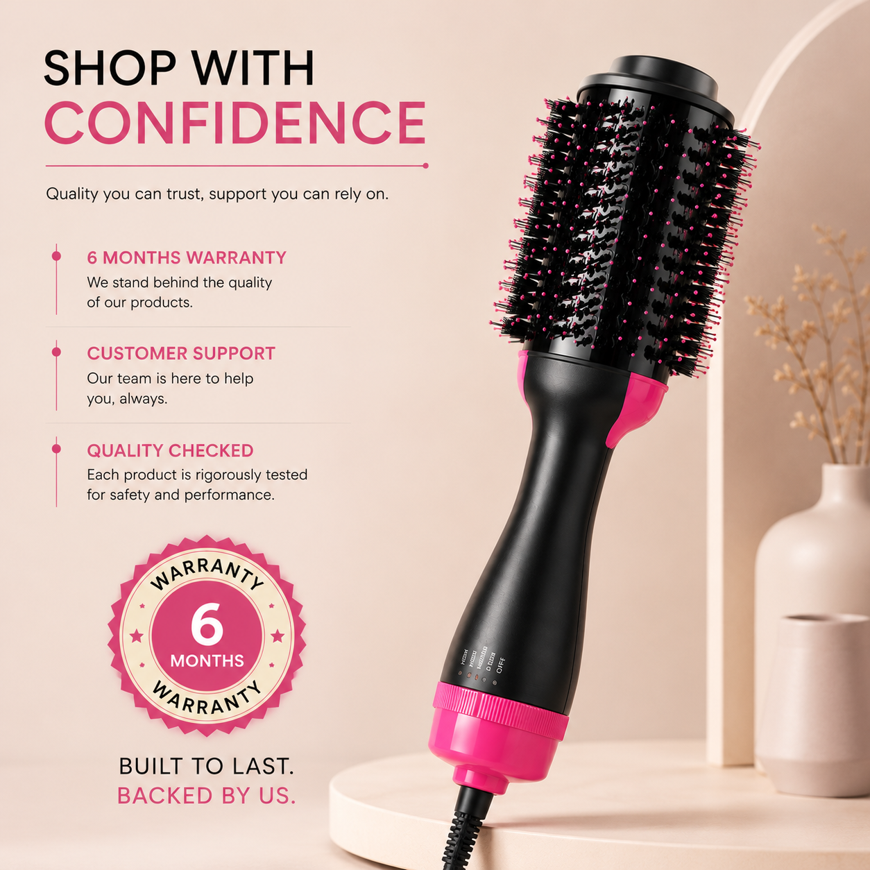 SLIQ Theory Hot Hair Brush